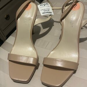 Nine West Nude Strappy Heels